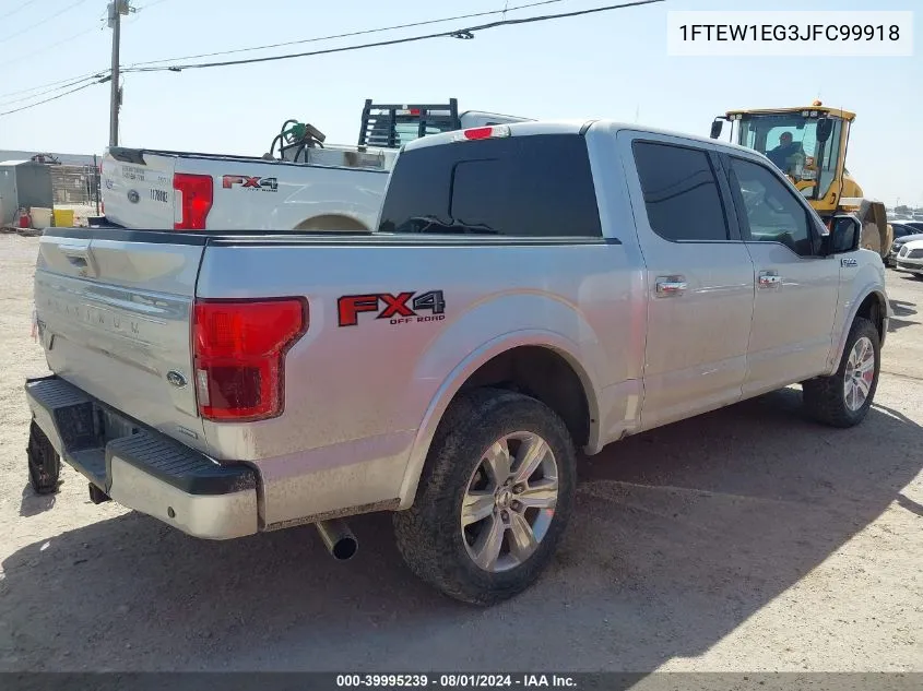 1FTEW1EG3JFC99918 2018 Ford F-150 Platinum