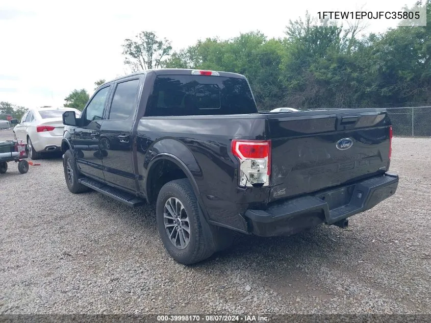 1FTEW1EP0JFC35805 2018 Ford F-150 Xlt