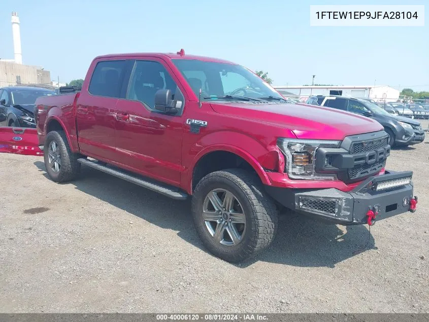 2018 Ford F-150 Xlt VIN: 1FTEW1EP9JFA28104 Lot: 40006120