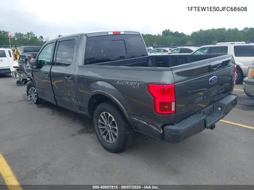 2018 Ford F-150 Lariat VIN: 1FTEW1E50JFC68608 Lot: 40007815