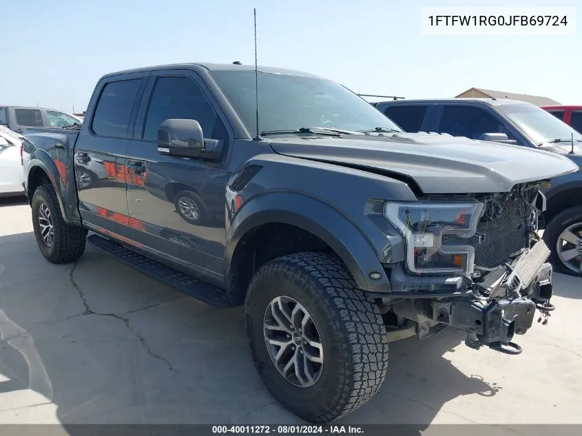 1FTFW1RG0JFB69724 2018 Ford F-150 Raptor