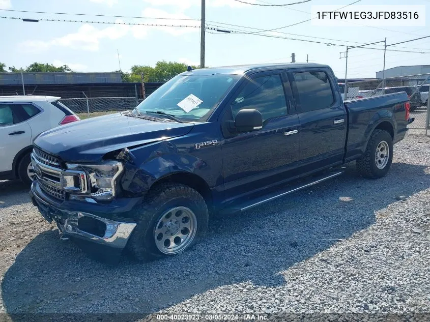 1FTFW1EG3JFD83516 2018 Ford F-150 Xlt