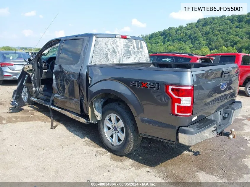 1FTEW1EB6JFD55001 2018 Ford F-150 Xlt