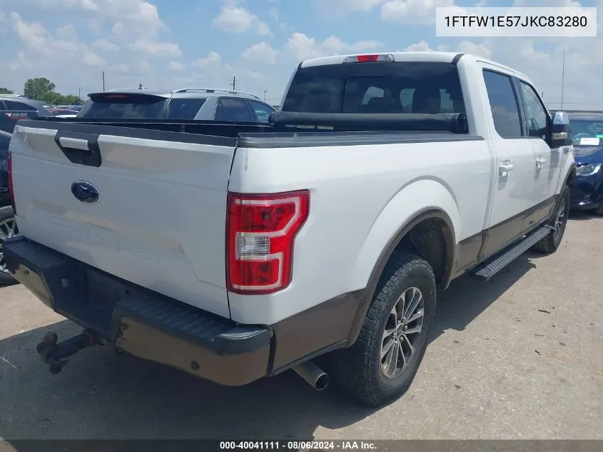 2018 Ford F-150 Xlt VIN: 1FTFW1E57JKC83280 Lot: 40041111