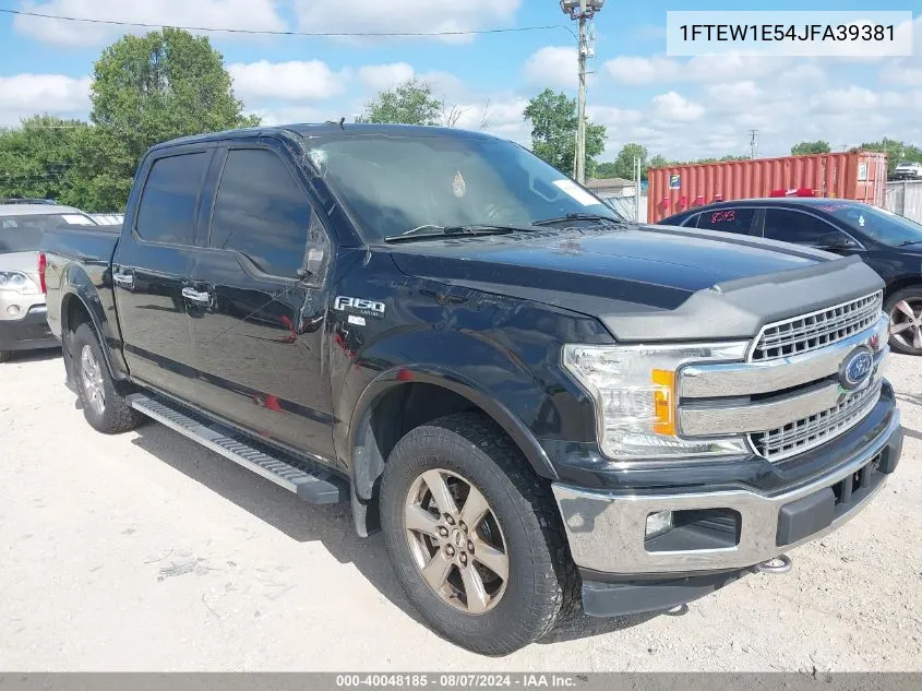 1FTEW1E54JFA39381 2018 Ford F-150 Lariat