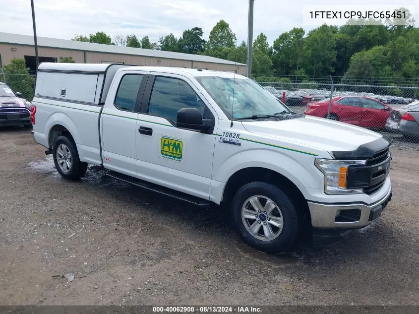 2018 Ford F-150 Xl VIN: 1FTEX1CP9JFC65451 Lot: 40062908