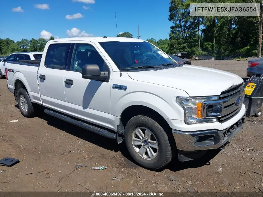 2018 Ford F-150 Xlt VIN: 1FTFW1E5XJFA36554 Lot: 40069497