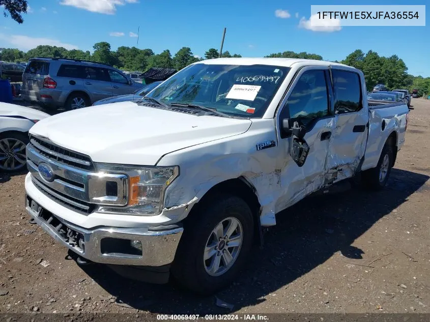 2018 Ford F-150 Xlt VIN: 1FTFW1E5XJFA36554 Lot: 40069497