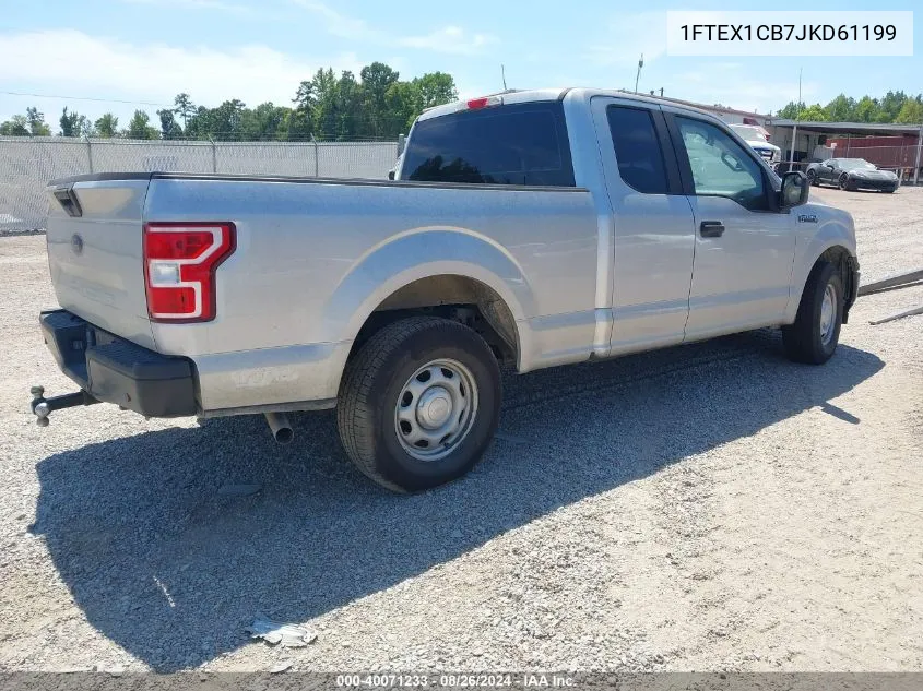 2018 Ford F-150 Xl VIN: 1FTEX1CB7JKD61199 Lot: 40071233