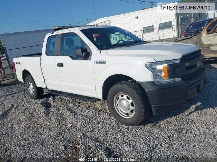 2018 Ford F-150 Xl VIN: 1FTEX1EB7JFB79010 Lot: 40081514