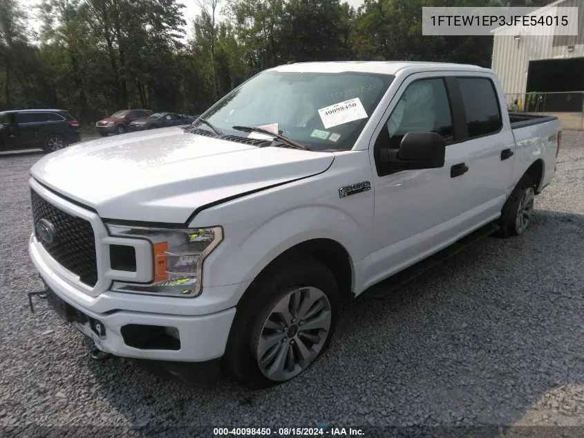 2018 Ford F-150 Xl VIN: 1FTEW1EP3JFE54015 Lot: 40098450