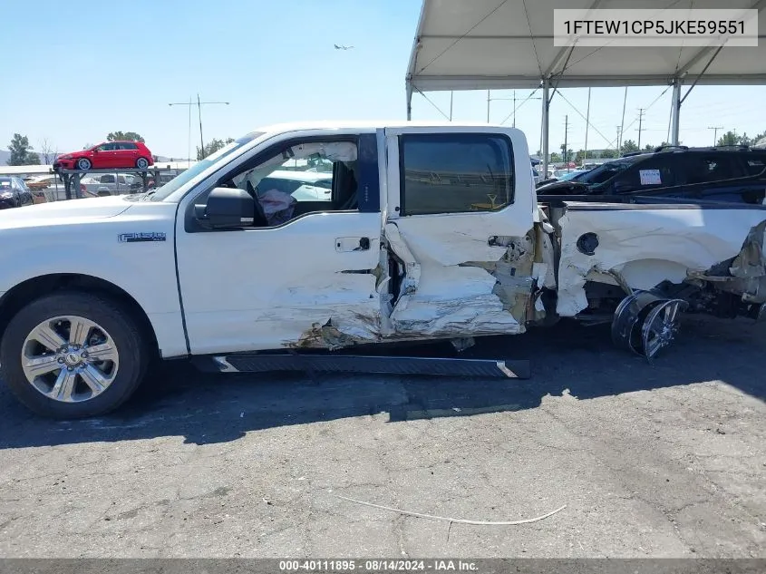 1FTEW1CP5JKE59551 2018 Ford F-150 Xlt