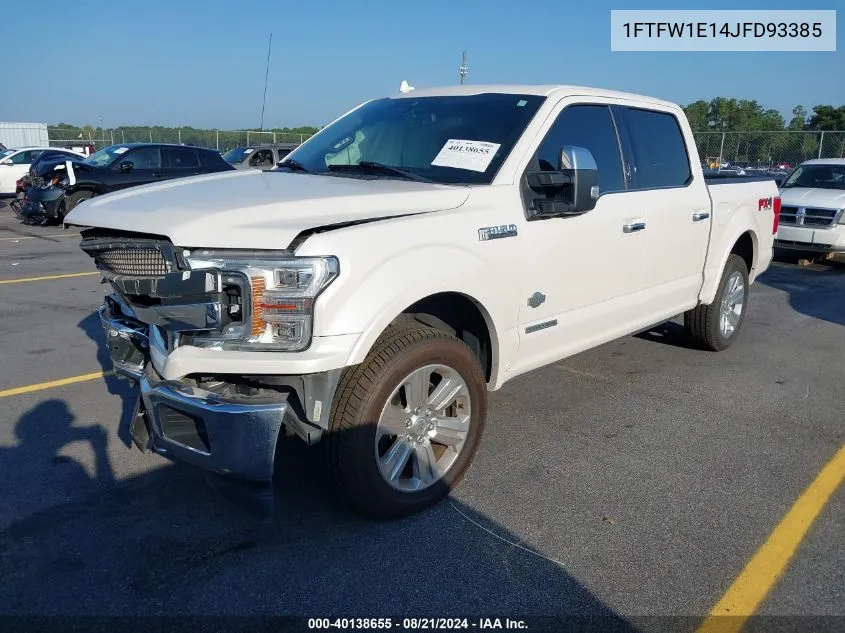 1FTFW1E14JFD93385 2018 Ford F150 Supercrew