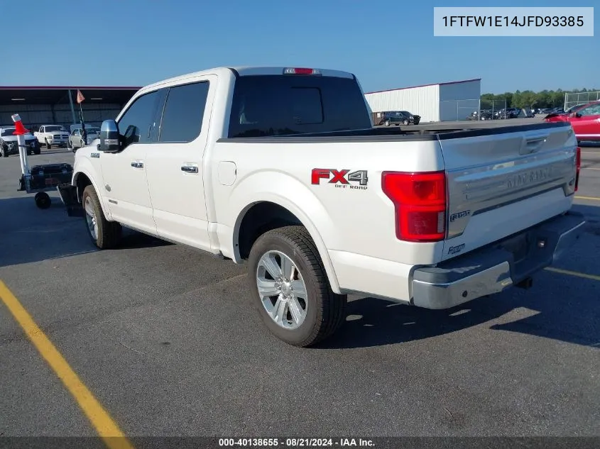 1FTFW1E14JFD93385 2018 Ford F150 Supercrew