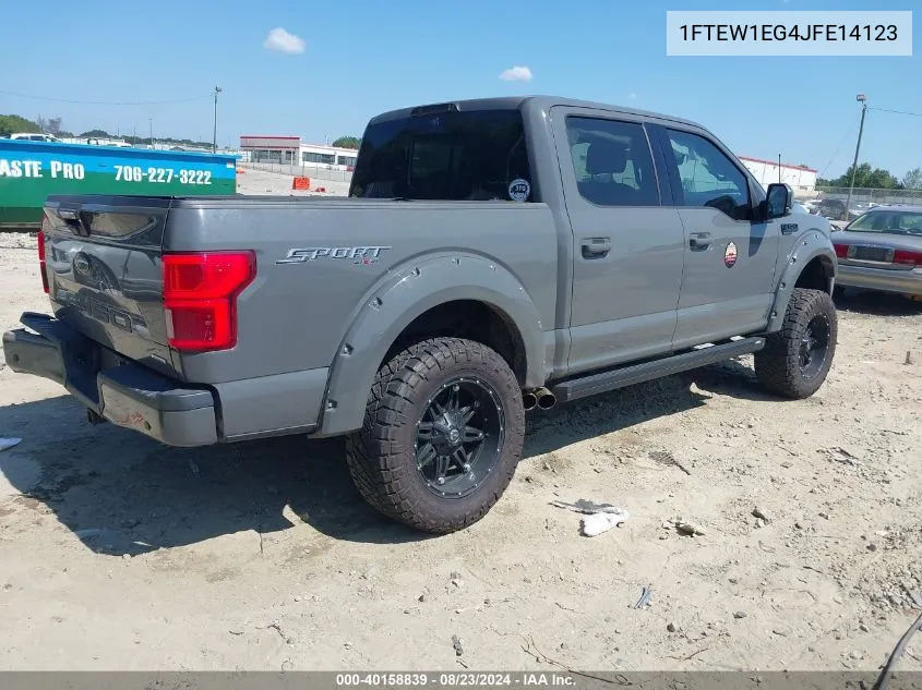 2018 Ford F-150 Xlt VIN: 1FTEW1EG4JFE14123 Lot: 40158839