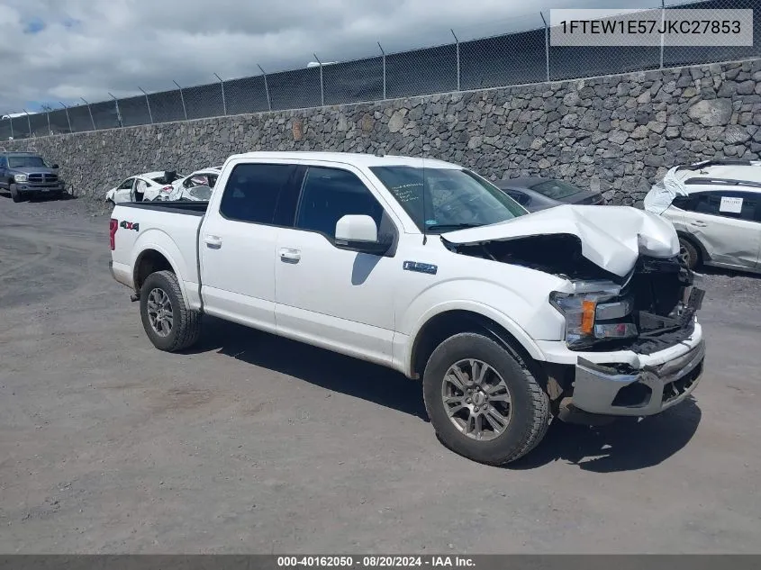 2018 Ford F-150 Lariat VIN: 1FTEW1E57JKC27853 Lot: 40162050