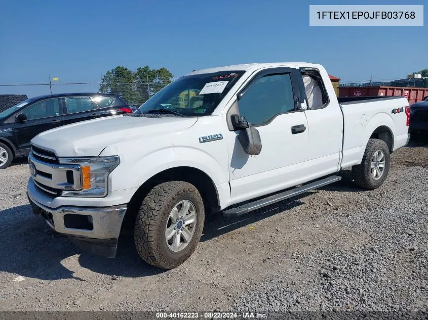 2018 Ford F-150 Xlt VIN: 1FTEX1EP0JFB03768 Lot: 40162223