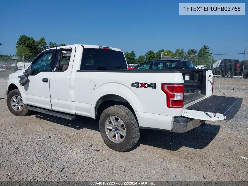 2018 Ford F-150 Xlt VIN: 1FTEX1EP0JFB03768 Lot: 40162223