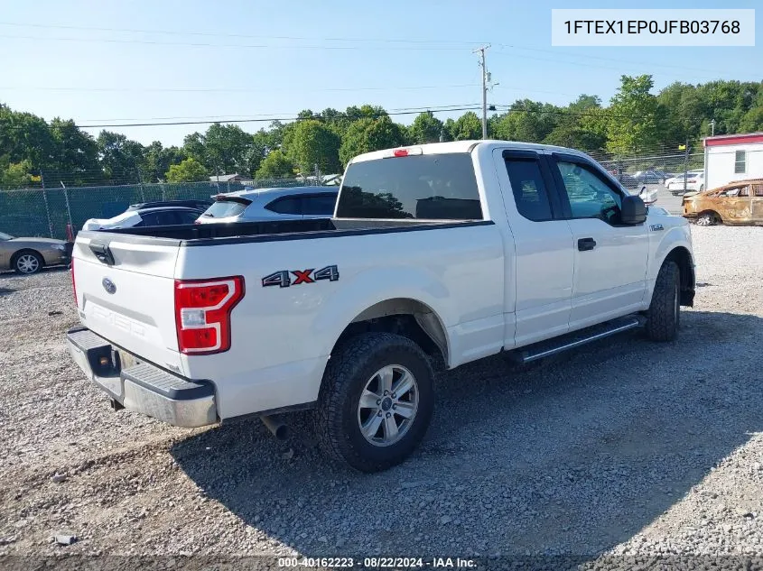 2018 Ford F-150 Xlt VIN: 1FTEX1EP0JFB03768 Lot: 40162223