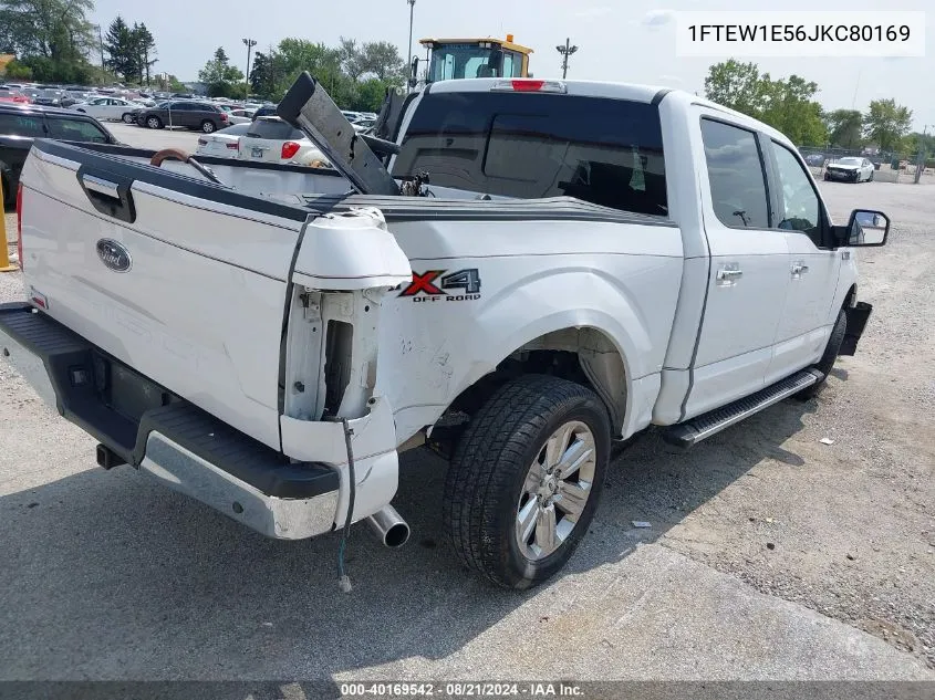 2018 Ford F-150 Xlt VIN: 1FTEW1E56JKC80169 Lot: 40169542