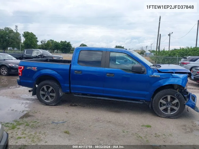 2018 Ford F-150 Xl VIN: 1FTEW1EP2JFD37848 Lot: 40172758