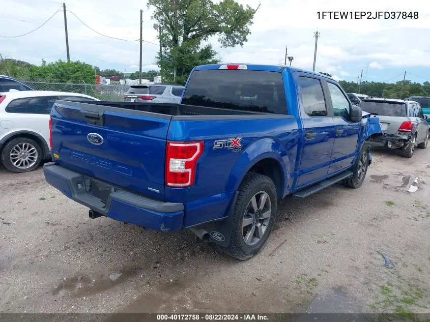 2018 Ford F-150 Xl VIN: 1FTEW1EP2JFD37848 Lot: 40172758