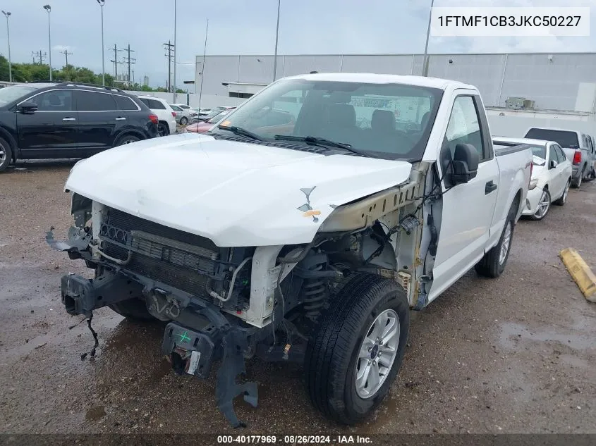 1FTMF1CB3JKC50227 2018 Ford F-150 Xl