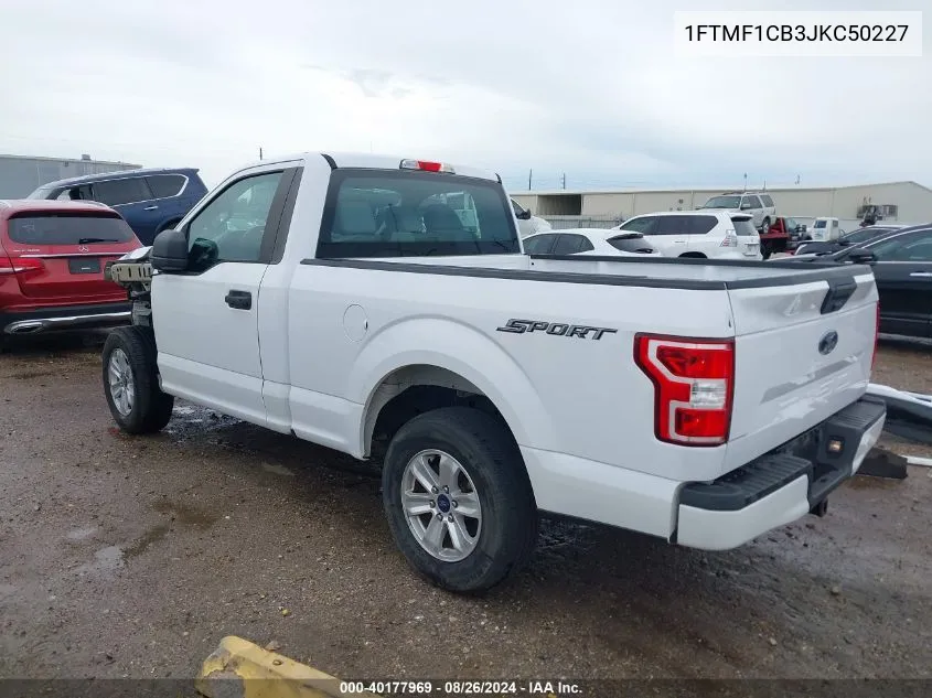 1FTMF1CB3JKC50227 2018 Ford F-150 Xl