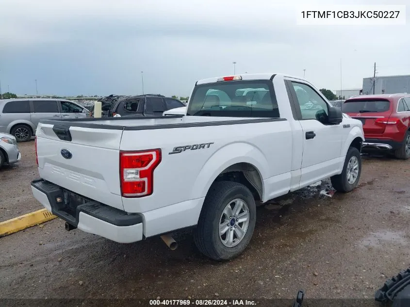 2018 Ford F-150 Xl VIN: 1FTMF1CB3JKC50227 Lot: 40177969