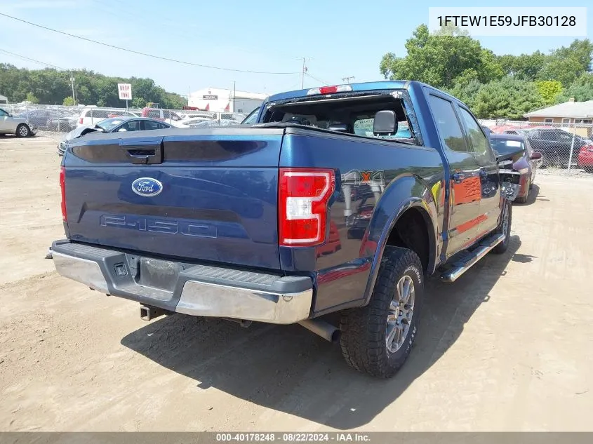 2018 Ford F-150 Lariat VIN: 1FTEW1E59JFB30128 Lot: 40178248