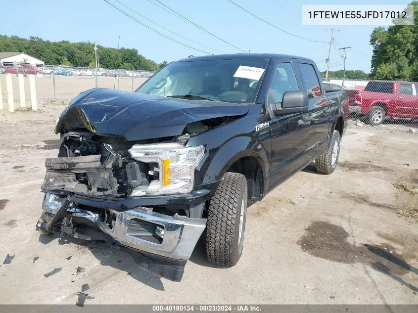 2018 Ford F-150 Xlt VIN: 1FTEW1E55JFD17012 Lot: 40180134