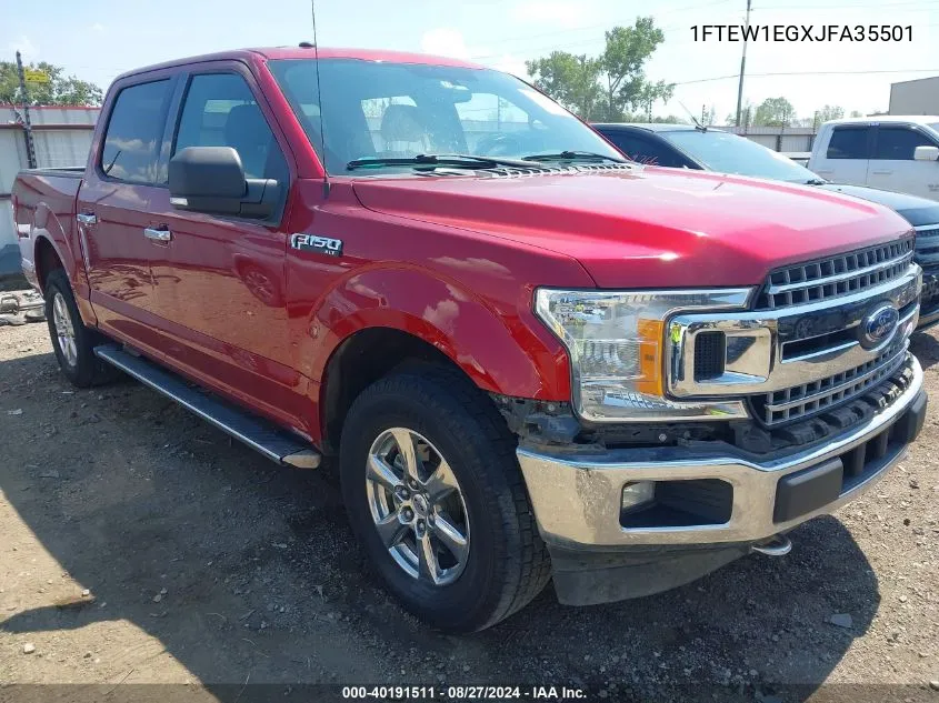 1FTEW1EGXJFA35501 2018 Ford F-150 Xlt