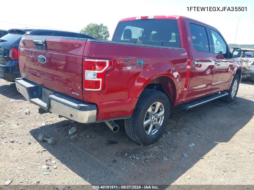 1FTEW1EGXJFA35501 2018 Ford F-150 Xlt