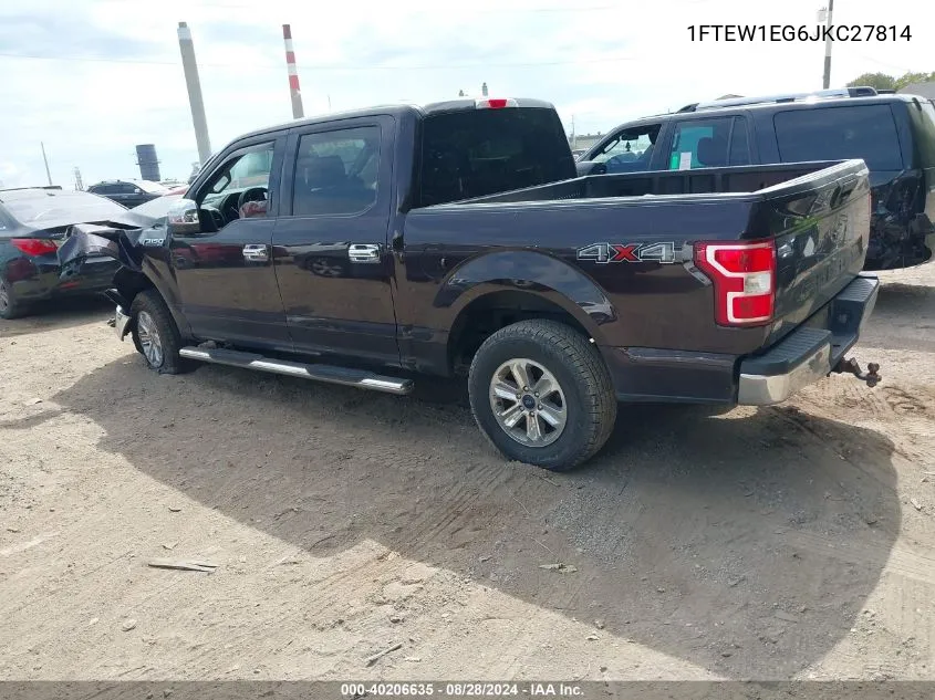 2018 Ford F-150 Xlt VIN: 1FTEW1EG6JKC27814 Lot: 40206635