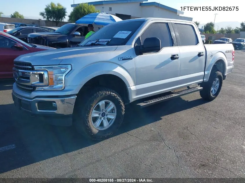 2018 Ford F-150 Xlt VIN: 1FTEW1E55JKD82675 Lot: 40208185