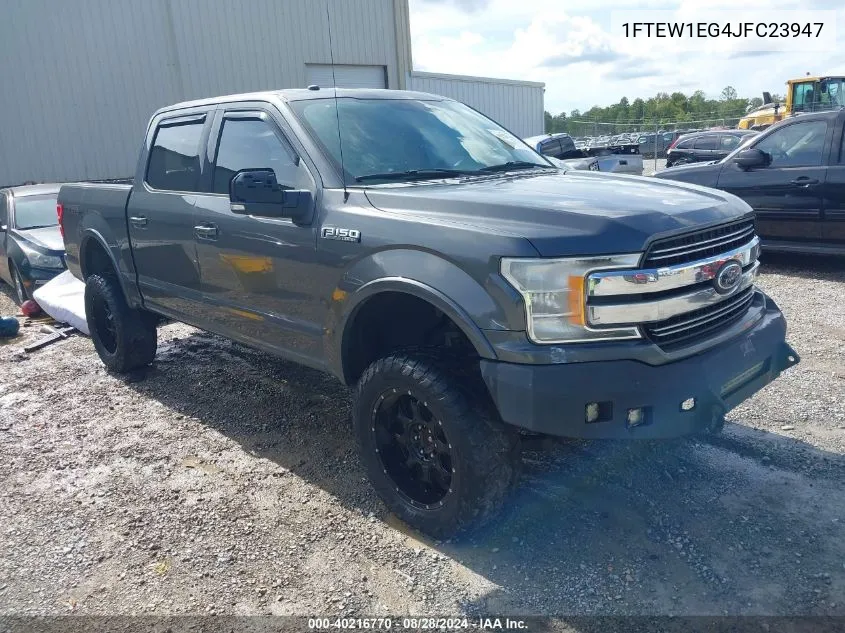 1FTEW1EG4JFC23947 2018 Ford F-150 Lariat