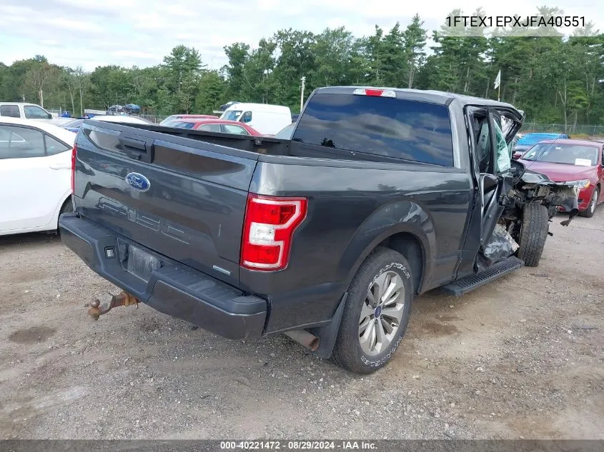 1FTEX1EPXJFA40551 2018 Ford F-150 Xl