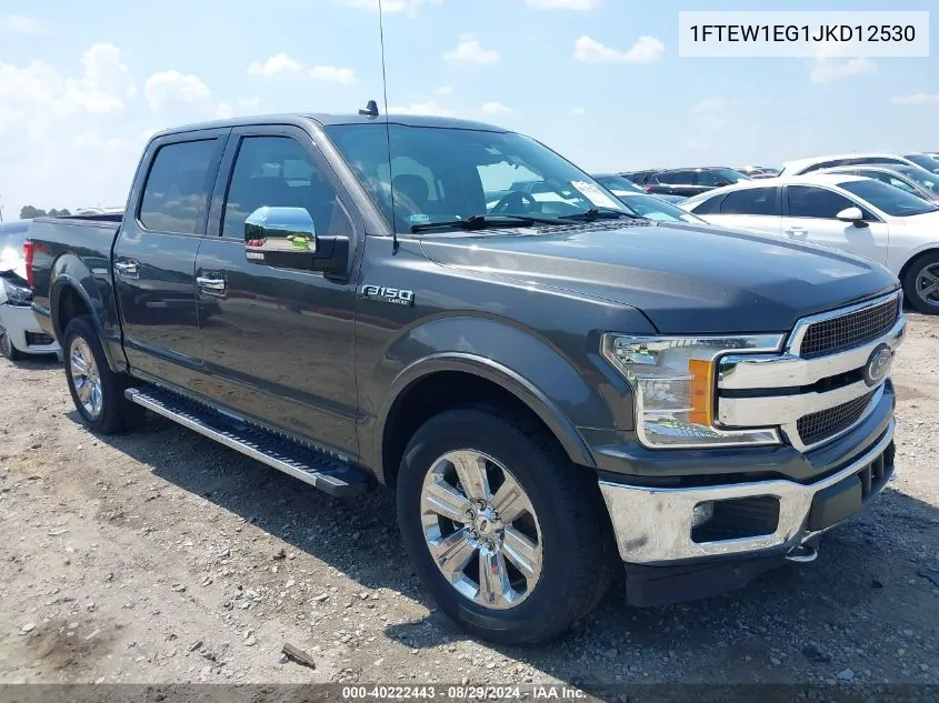 1FTEW1EG1JKD12530 2018 Ford F-150 Lariat