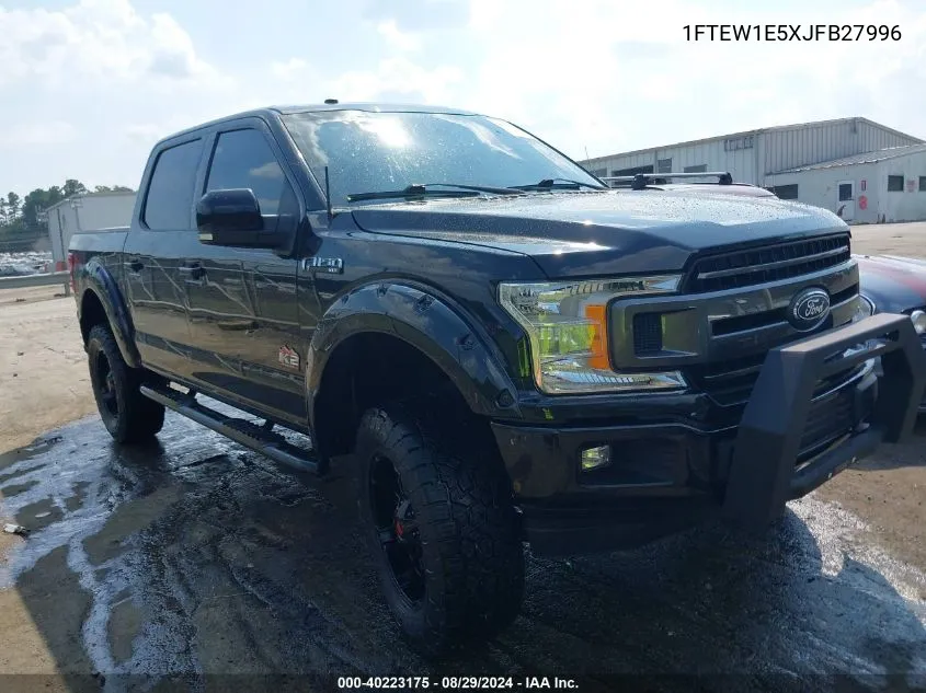 2018 Ford F-150 Xlt VIN: 1FTEW1E5XJFB27996 Lot: 40223175