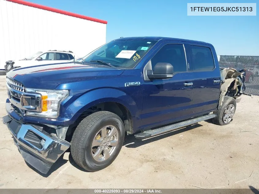 1FTEW1EG5JKC51313 2018 Ford F-150 Xlt