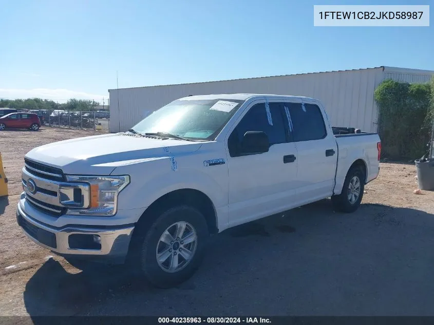 1FTEW1CB2JKD58987 2018 Ford F-150 Xlt