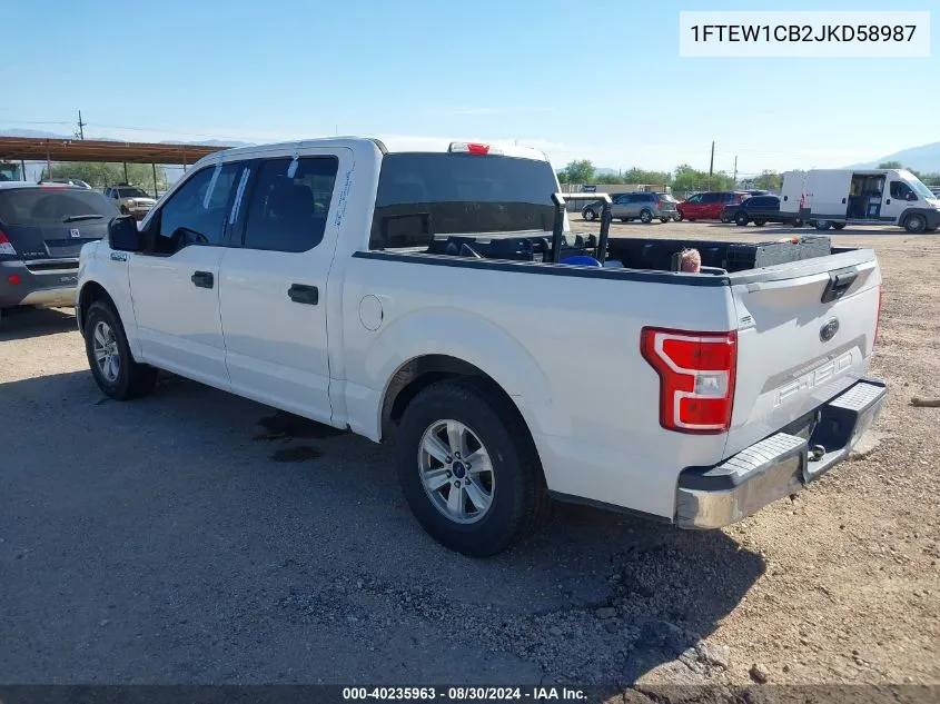 1FTEW1CB2JKD58987 2018 Ford F-150 Xlt