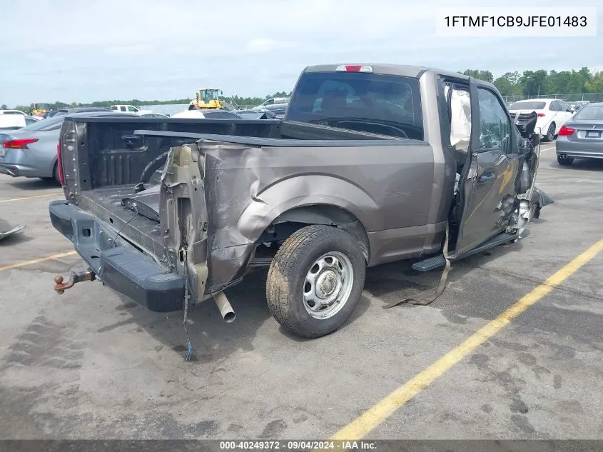 2018 Ford F150 VIN: 1FTMF1CB9JFE01483 Lot: 40249372