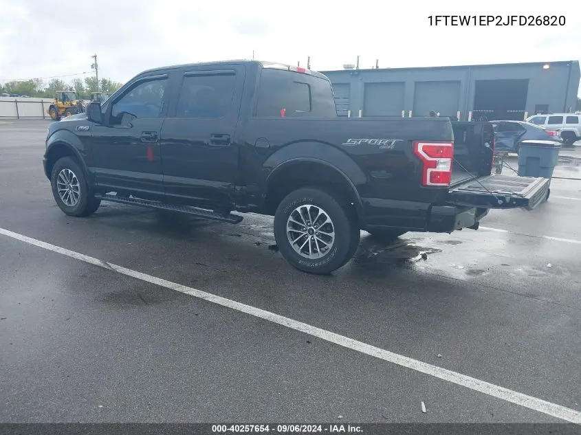 1FTEW1EP2JFD26820 2018 Ford F150 Supercrew