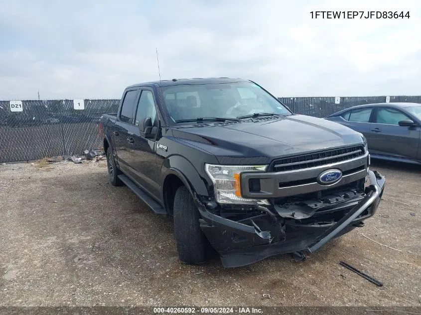 1FTEW1EP7JFD83644 2018 Ford F150 Supercrew