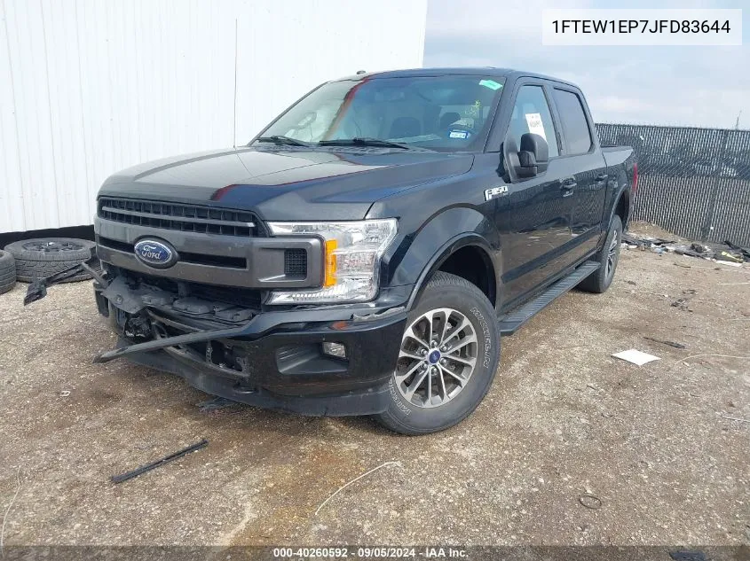 1FTEW1EP7JFD83644 2018 Ford F150 Supercrew