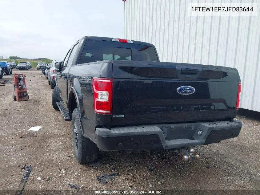 1FTEW1EP7JFD83644 2018 Ford F150 Supercrew