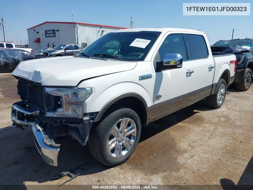 1FTEW1EG1JFD00323 2018 Ford F-150 King Ranch