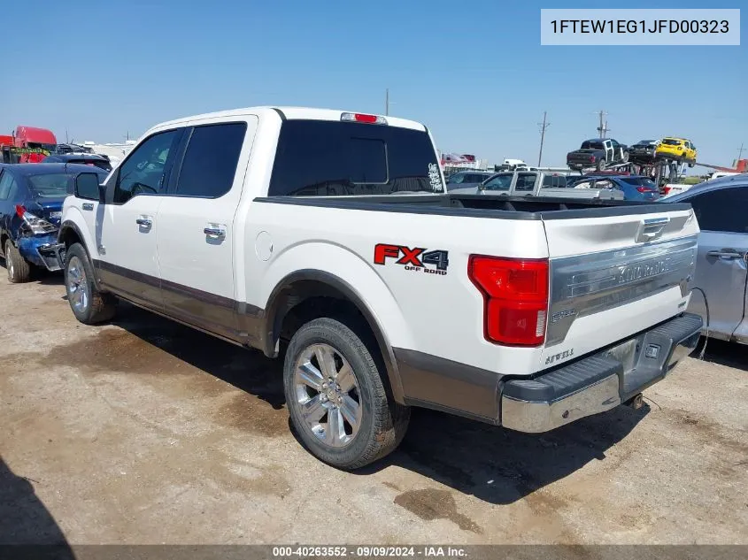 1FTEW1EG1JFD00323 2018 Ford F-150 King Ranch