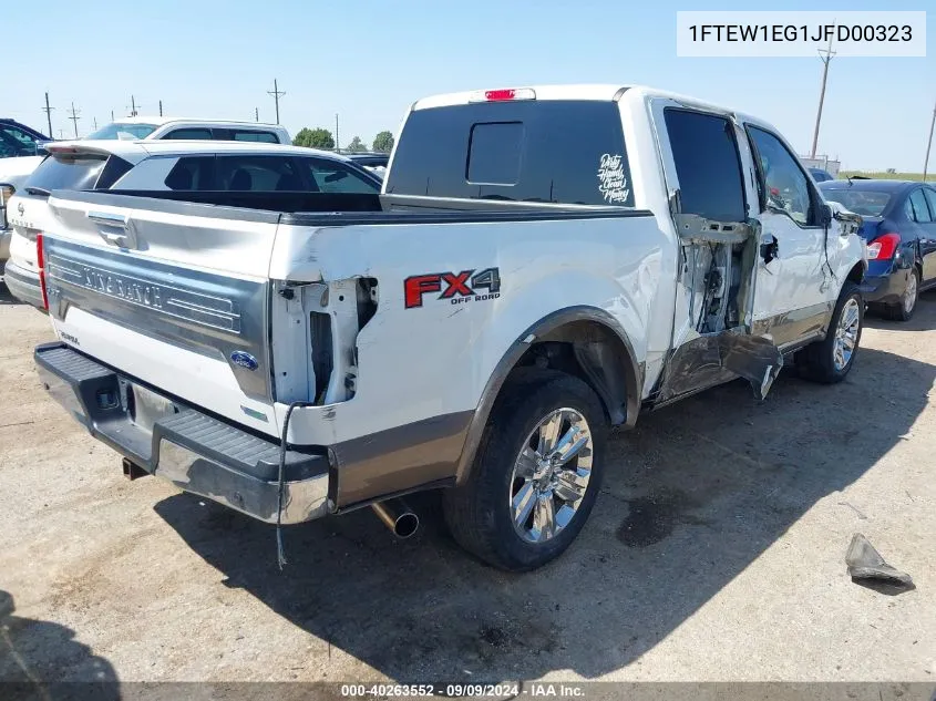 1FTEW1EG1JFD00323 2018 Ford F-150 King Ranch